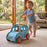 Kids Retro Wooden Toy Car Pusher & Walker Powder Blue