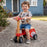 Kids Retro Wooden Toy Scooter Push Car | Rouge (Red)