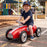 Kids Speedster Vintage Racer Metal Ride On Push Car | Racing Red