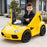 Lamborghini Inspired Kids Ride On Car with Parental Remote Control Lightning Yellow