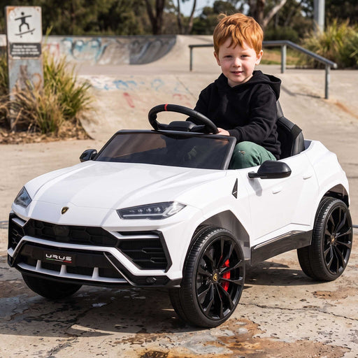 Lamborghini Officially Licensed URUS Kids Ride On Car with Remote Control | White (Bianco)