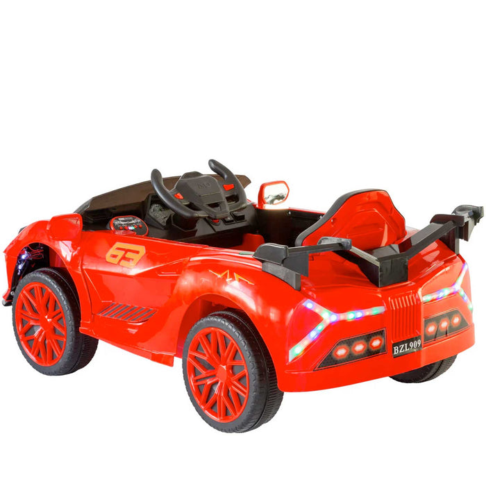 Lamborghini Sian Inspired Kids Ride On Car with Parental Remote Control Rossa Red