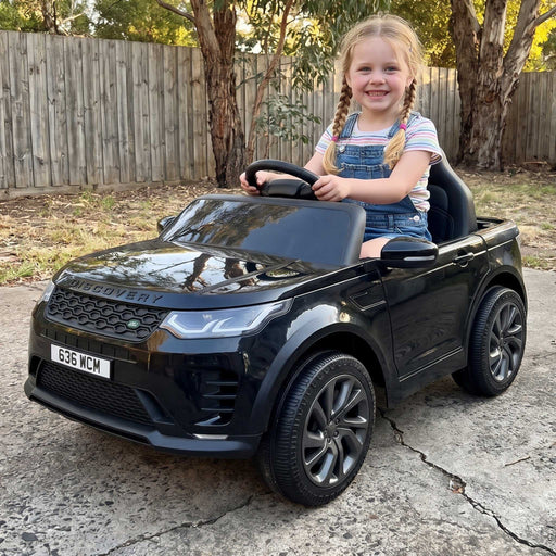 Land Rover Discovery Officially Licensed Kids Ride On Car with Remote Control-Black