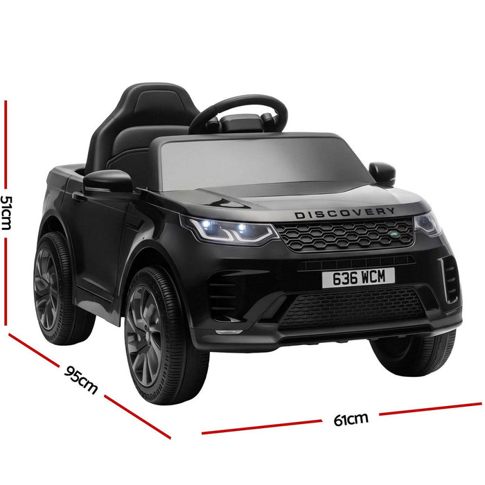 Land Rover Discovery Officially Licensed Kids Ride On Car with Remote Control-Black