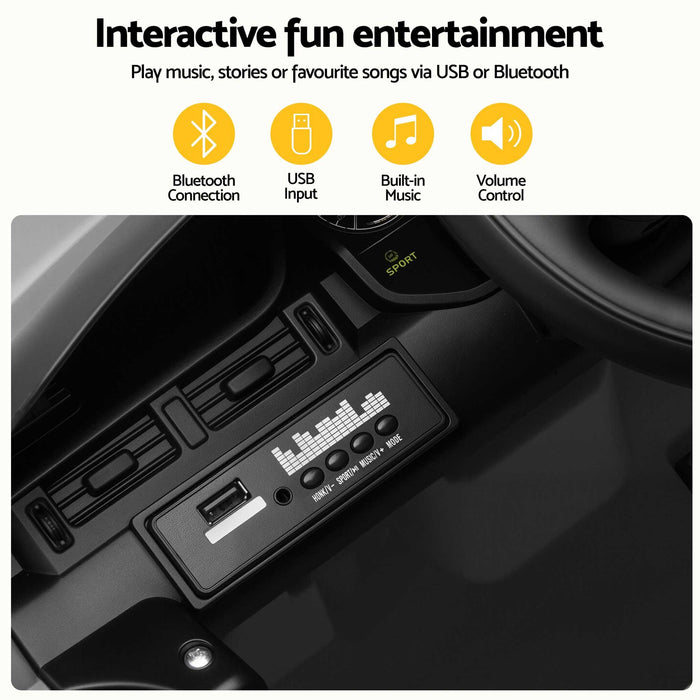 Land Rover Discovery Officially Licensed Kids Ride On Car with Remote Control-Black