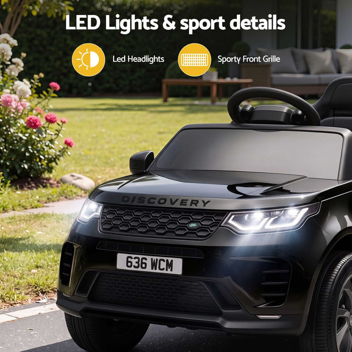 Land Rover Discovery Officially Licensed Kids Ride On Car with Remote Control-Black