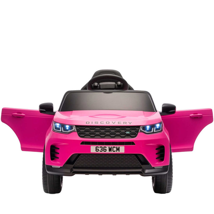 Land Rover Discovery Officially Licensed Kids Ride On Car with Remote Control-Hot Pink