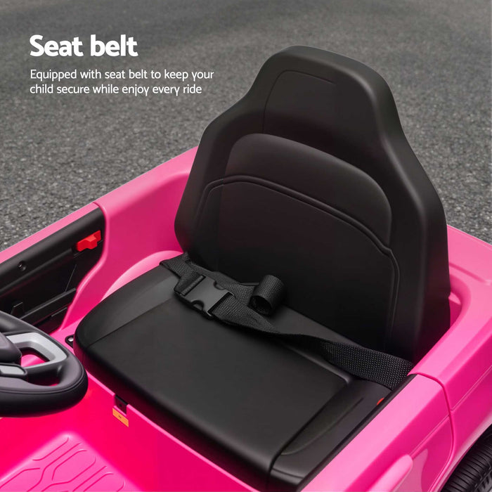 Land Rover Discovery Officially Licensed Kids Ride On Car with Remote Control-Hot Pink