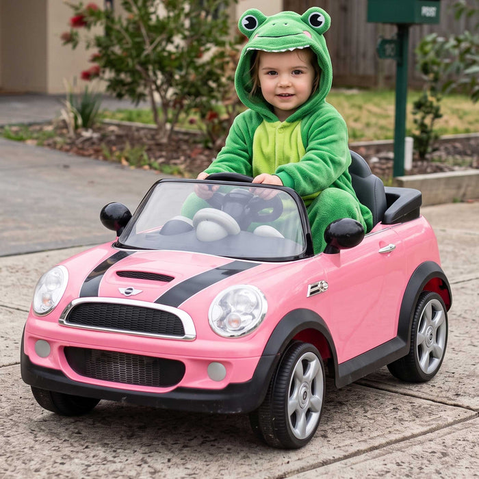 MINI Cooper S Licensed Kids Ride On Car with Remote Control | Pink