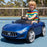 Maserati Inspired Kids Ride On Car with Remote Control Metallic Blue