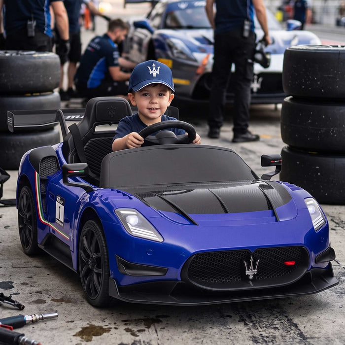 Maserati MC20 GT2 Officially Licensed Kids Ride On Car with Remote Control | Blu Infinito (Blue)
