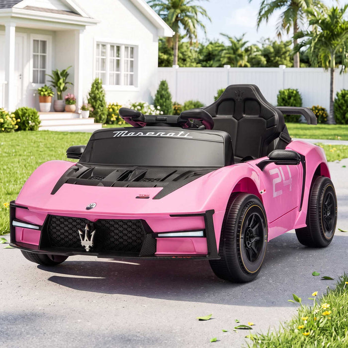 Maserati MCXtrema Officially Licensed Kids Ride On Car with Remote Control Miami Pink