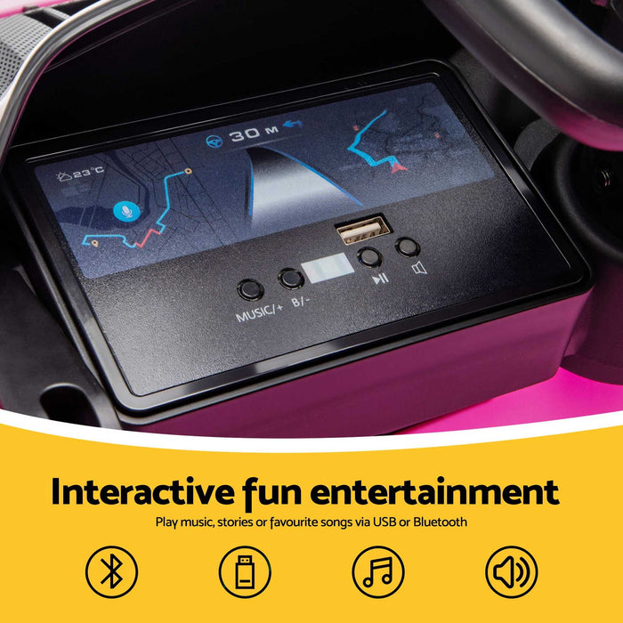 Maserati MCXtrema Officially Licensed Kids Ride On Car with Remote Control Miami Pink