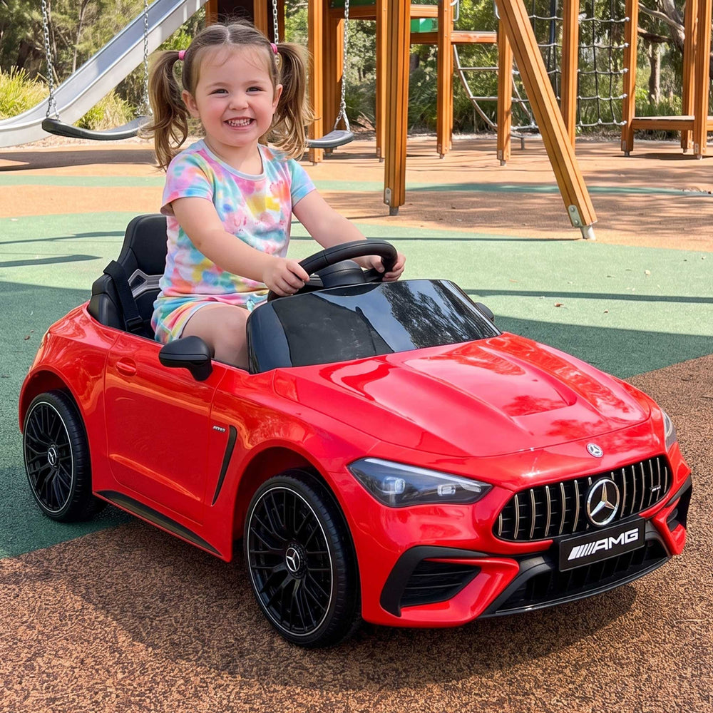 Mercedes Benz AMG C63 Licensed Kids Ride On Car with Remote Control Red