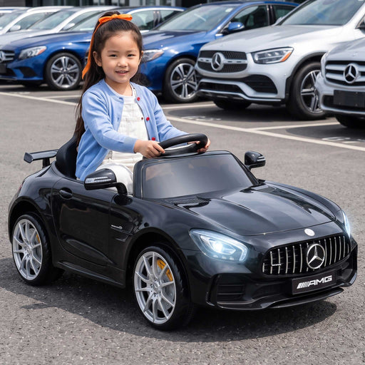 Mercedes Benz AMG GT R Licensed Kids Ride On Car with Remote Control | Black