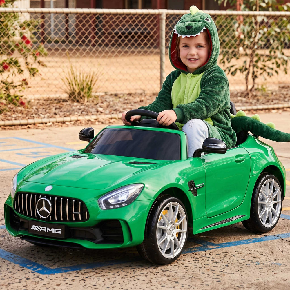Mercedes Benz AMG GT R Licensed Kids Ride On Car with Remote Control | Green (Limited Edition)