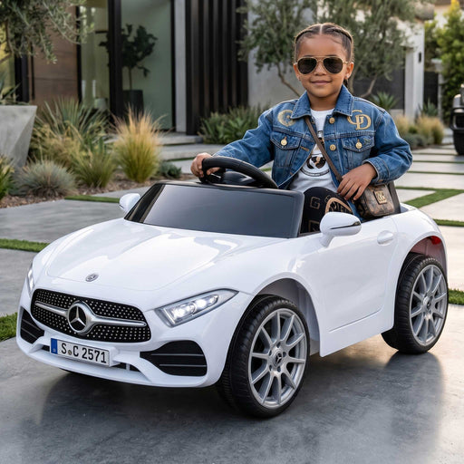 Mercedes Benz CLS 350 Licensed Kids Ride On Car with Remote Control | White