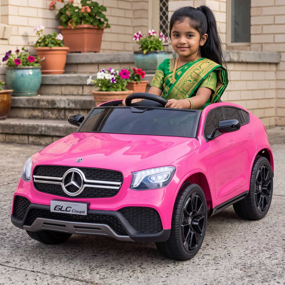 Mercedes Benz Concept GLC Officially Licensed Kids Ride On Car with Remote Control Hot Pink