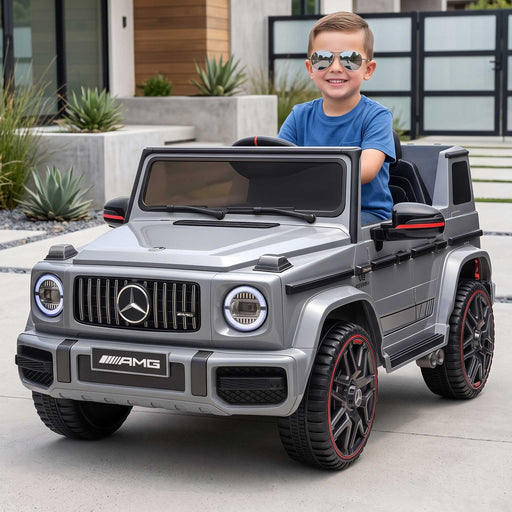 Mercedes Benz G63 AMG Licensed Kids Ride On Car with Remote Control Alpine Grey