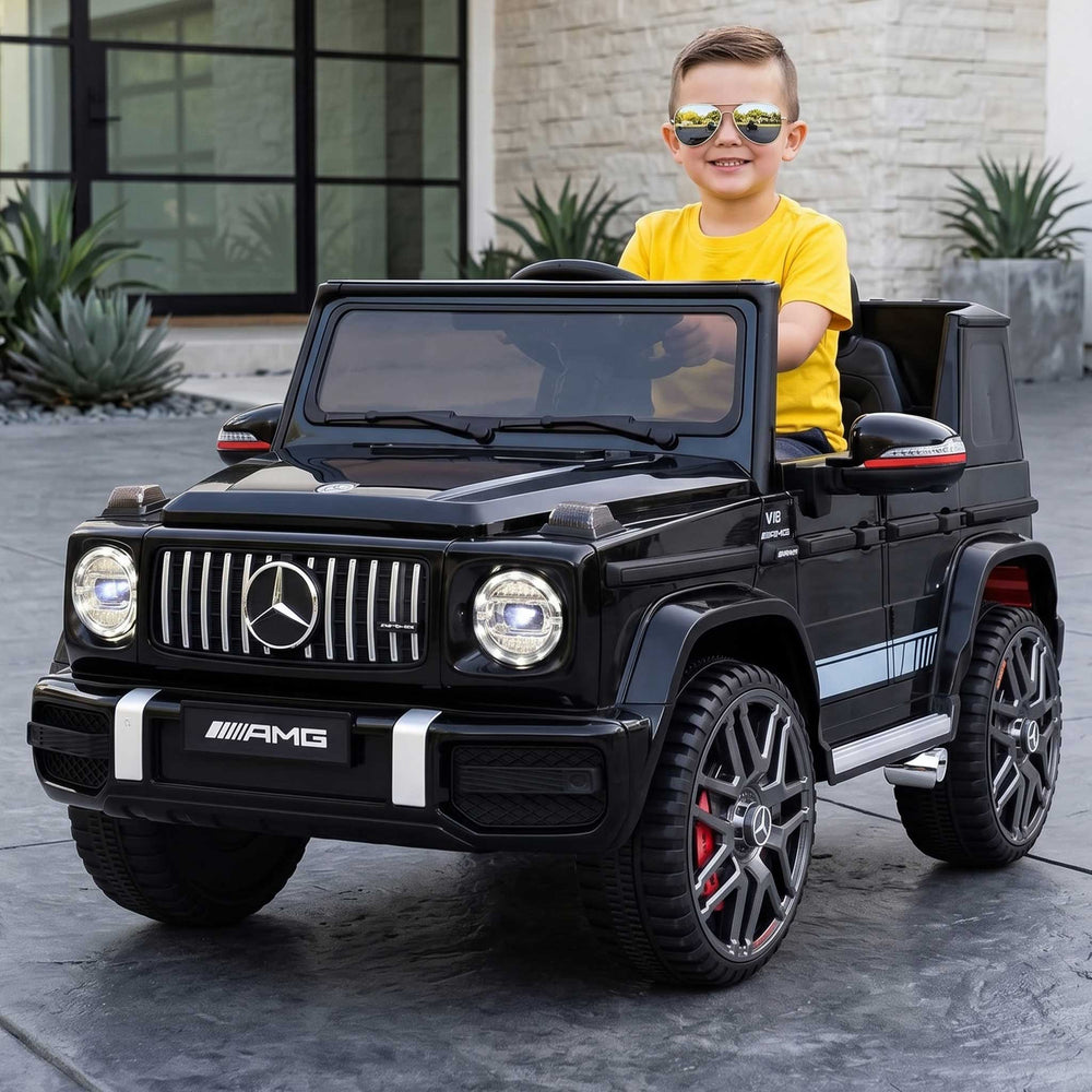 Mercedes Benz G63 AMG Licensed Kids Ride On Car with Remote Control Black Red