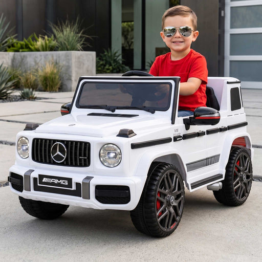 Mercedes Benz G63 AMG Licensed Kids Ride On Car with Remote Control Black and White