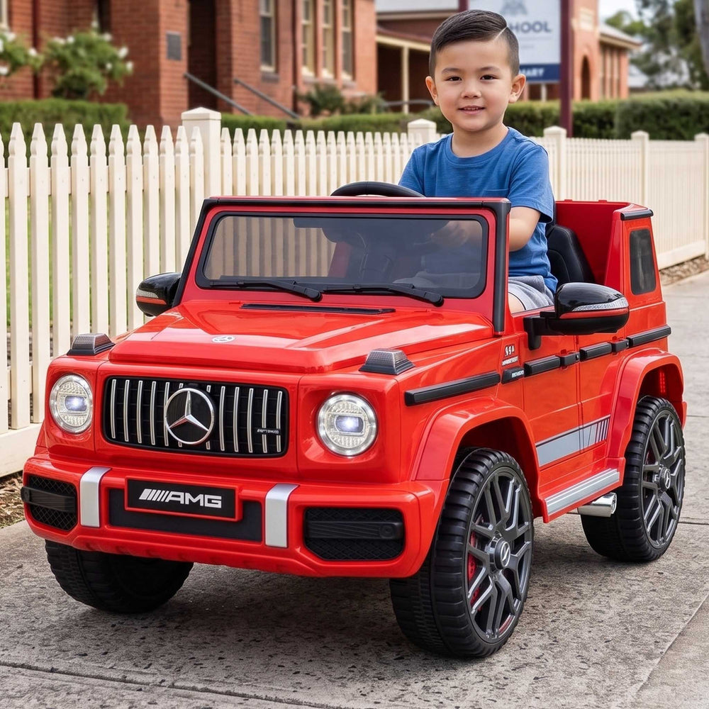 Mercedes Benz G63 AMG Licensed Kids Ride On Car with Remote Control Red