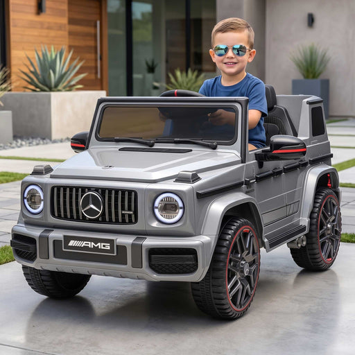 Mercedes Benz G63 AMG Licensed Kids Ride On Car with Remote Control Alpine Grey