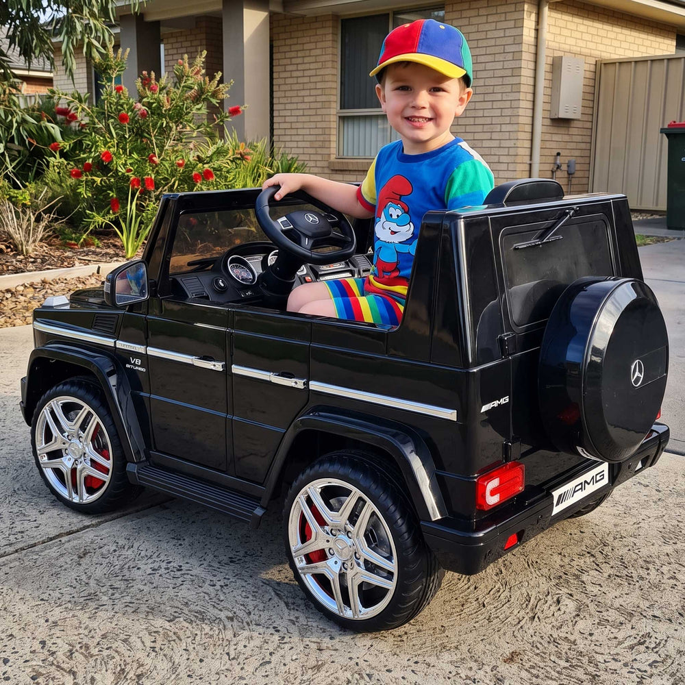 Mercedes Benz G65 AMG Licensed Kids Ride On Car with Remote Control_Black