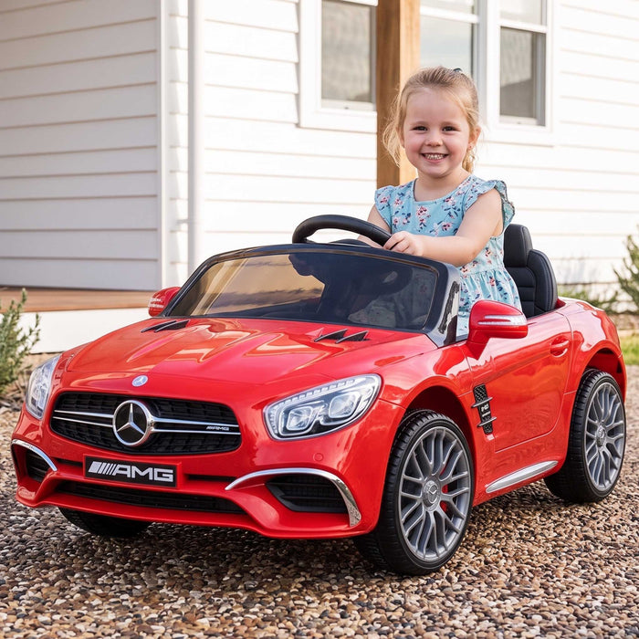 Mercedes Benz Officially Licensed SL65 AMG Kids Ride On Car Patagonia Bright Red