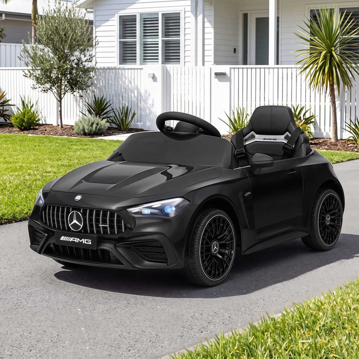 Mercedes Benz AMG C63 Licensed Kids Ride On Car with Remote Control Black