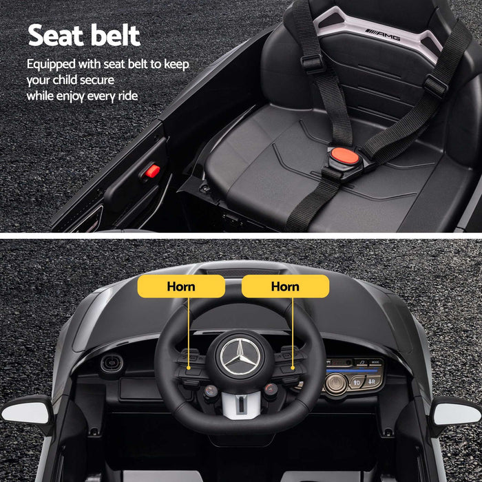 Mercedes Benz AMG C63 Licensed Kids Ride On Car with Remote Control Black