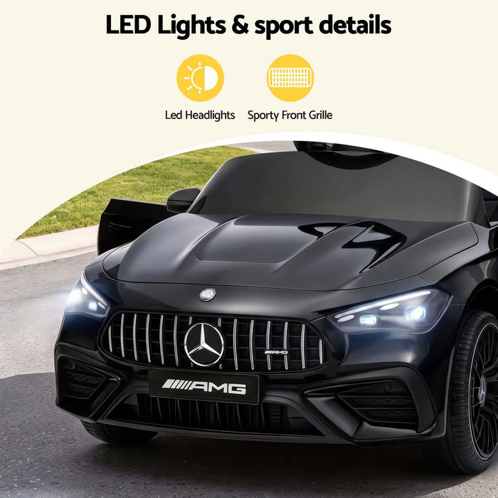 Mercedes Benz AMG C63 Licensed Kids Ride On Car with Remote Control Black