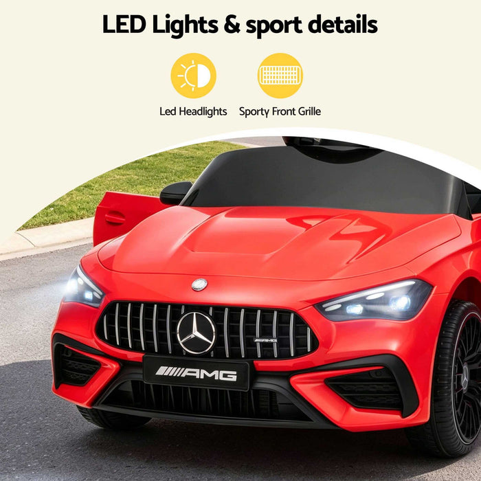 Mercedes Benz AMG C63 Licensed Kids Ride On Car with Remote Control Red