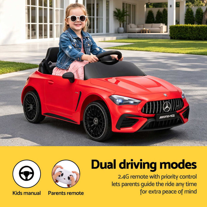 Mercedes Benz AMG C63 Licensed Kids Ride On Car with Remote Control Red