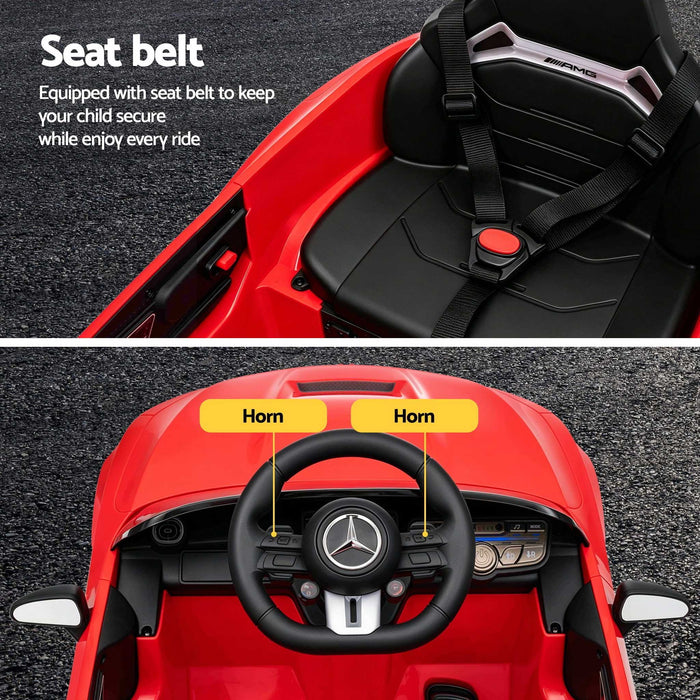 Mercedes Benz AMG C63 Licensed Kids Ride On Car with Remote Control Red