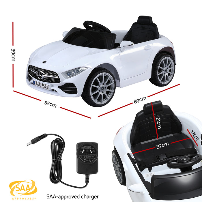 Mercedes Benz CLS 350 Licensed Kids Ride On Car with Remote Control | White