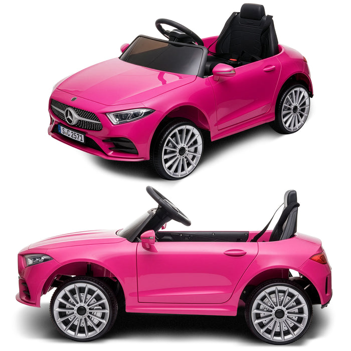 Mercedes Benz CLS 350 Officially Licensed Kids Ride On Car with Remote Control | Hot Pink