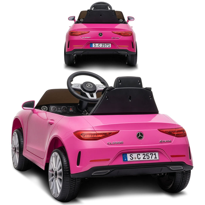 Mercedes Benz CLS 350 Officially Licensed Kids Ride On Car with Remote Control | Hot Pink