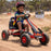 Mighty Racer Kids Pedal Powered Go Kart | Lava Red