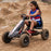 Mighty Racer Kids Pedal Powered Go Kart | Black (Limited Edition)