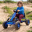 Mighty Racer Kids Pedal Powered Go Kart | Electric Blue