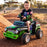 Monster Jam Licensed Grave Digger Monster Truck Kids Ride On | Black/Skulls
