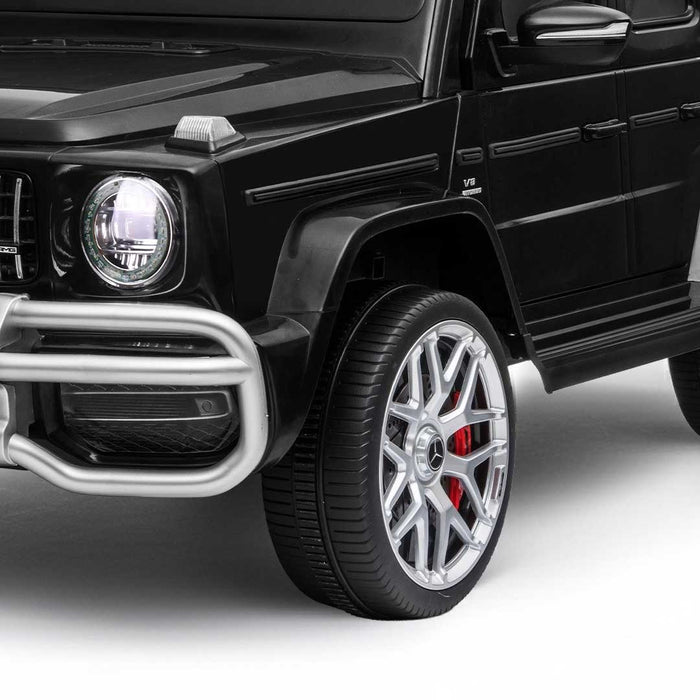 OVERSIZE 24V Twin (Two) Seater Officially Licensed Mercedes Benz AMG G63 Kids Ride On Car with Remote Control Cosmos Black