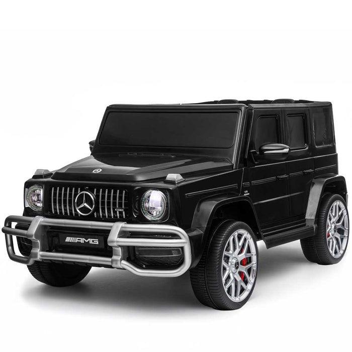 OVERSIZE 24V Twin (Two) Seater Officially Licensed Mercedes Benz AMG G63 Kids Ride On Car with Remote Control Cosmos Black