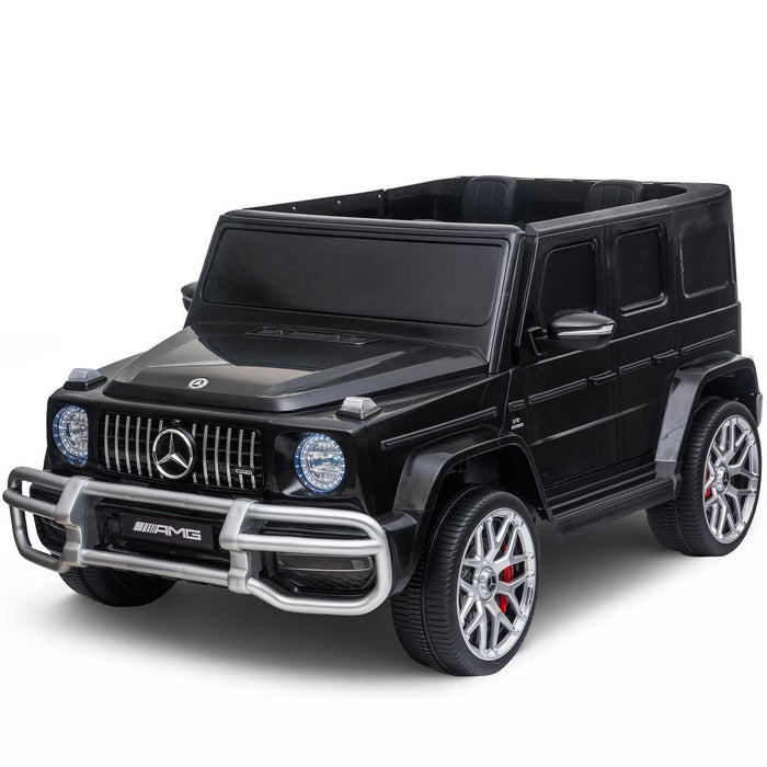 OVERSIZE 24V Twin (Two) Seater Officially Licensed Mercedes Benz AMG G63 Kids Ride On Car with Remote Control Cosmos Black