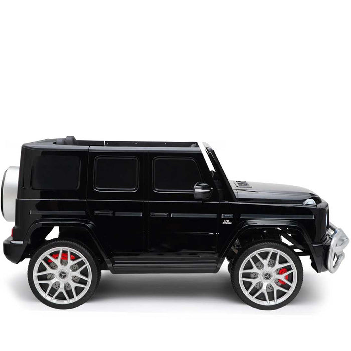 OVERSIZE 24V Twin (Two) Seater Officially Licensed Mercedes Benz AMG G63 Kids Ride On Car with Remote Control Cosmos Black