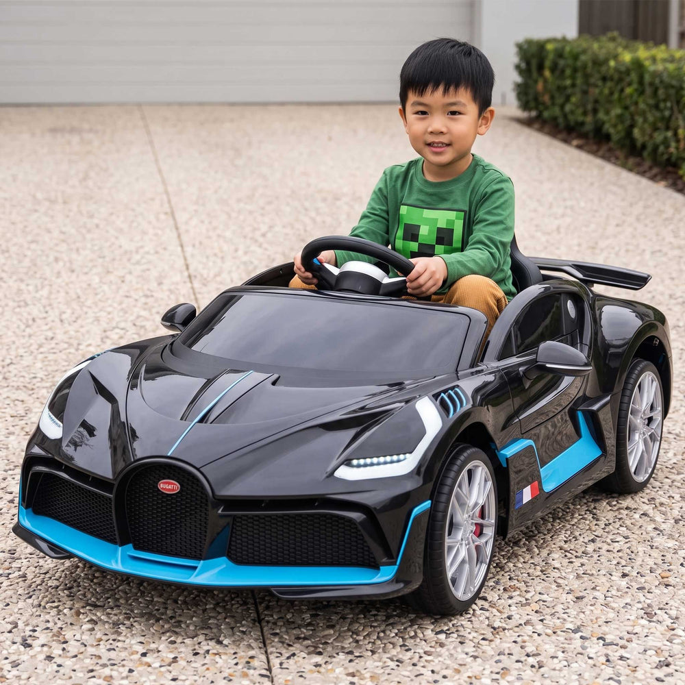 Officially Licensed Bugatti Divo Kids Premium Ride On Car with Remote Control | Ettore Black