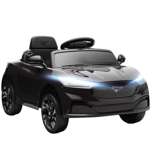 Officially Licensed Ford Mustang Mach-E Kids Ride On Car with Remote Control Shadow Black