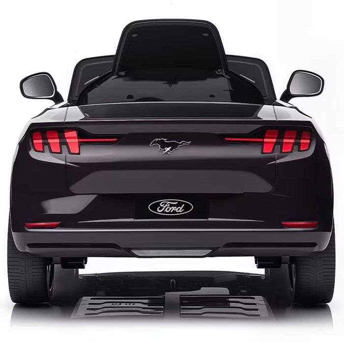 Officially Licensed Ford Mustang Mach-E Kids Ride On Car with Remote Control Shadow Black