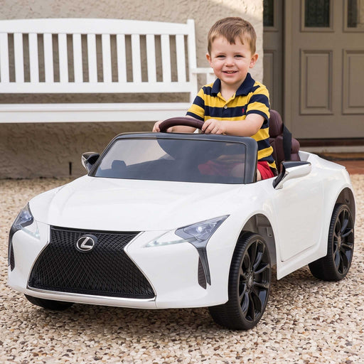 Officially Licensed Lexus LC 500 Premium Kids Ride On Car with Remote Control | Eminent White